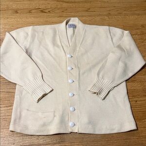 Pendleton Cream Men's Cardigan Sweater